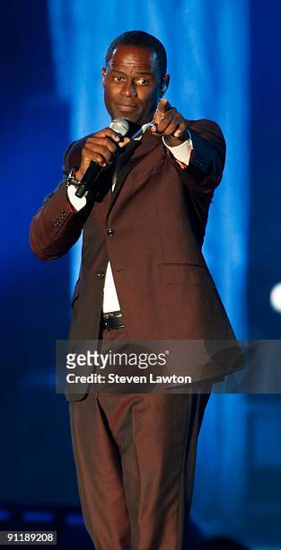 Singer Brain McKnight performs at the 14th annual Andre Agassi Charitable Foundation's Grand Slam for Children benefit concert at the Wynn Las Vegas...