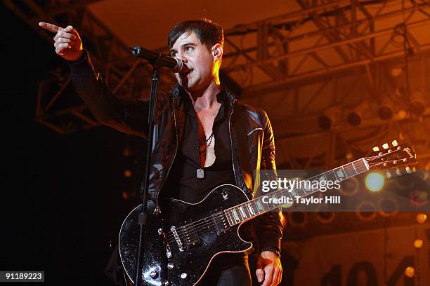 Michael Bruno of Honor Society performs during the Big Spring Jam XVII on September 26, 2009 in Huntsville, Alabama.