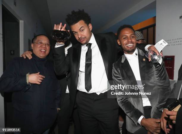 Supa Dups, Alex da Kid and Omar Grant attend Universal Music Group's 2018 After Party to celebrate the Grammy Awards supported by The House Of Remy...
