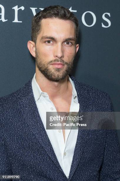 Model Tobias Sorensen attends John Varvatos SS18 ad campaign launch party at The Angel Orensanz Foundation.
