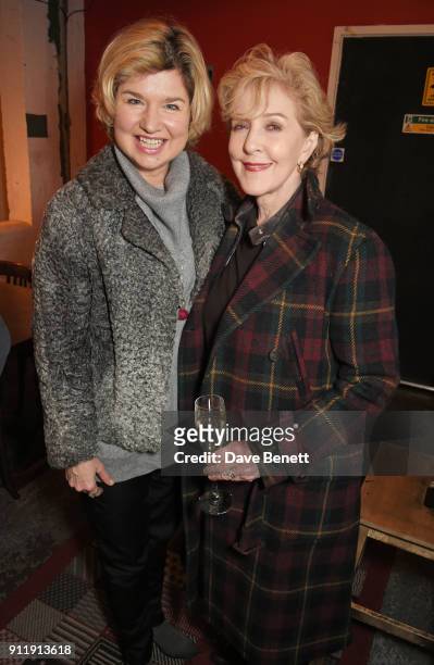 Issy Van Randwyck and Patricia Hodge attend the press night after party for "Collective Rage: A Play in 5 Betties" at Southwark Playhouse on January...