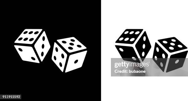 playing cubes rolling dice. - dice stock illustrations