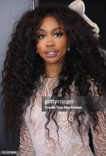 Arrives at the 60th Annual GRAMMY Awards at Madison Square Garden on January 28, 2018 in New York City.