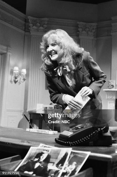 Episode 11 -- Pictured: Christine Ebersole during "Magnificent Analyst" skit on February 6, 1982 --