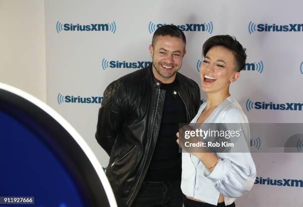 Warren Brown and Alin Sumarwata visit SiriusXM Studios on January 29, 2018 in New York City.