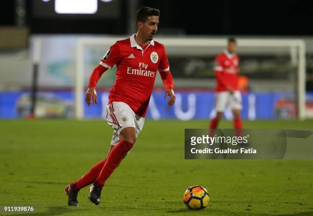 Benfica defender Andre Almeida from Portugal in action during the Primeira Liga match between CF Os Belenenses and SL Benfica at Estadio do Restelo...