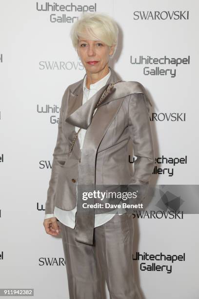 Mimma Viglezio attends a gala dinner to celebrate Mona Hatoum as Whitechapel Gallery Art Icon with Swarovski at Whitechapel Gallery on January 29,...