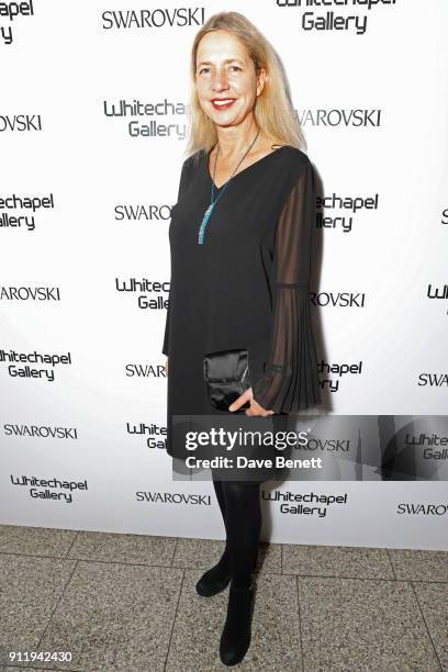 Iwona Blazwick attends a gala dinner to celebrate Mona Hatoum as Whitechapel Gallery Art Icon with Swarovski at Whitechapel Gallery on January 29,...