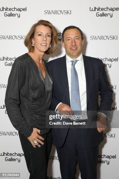 Beth Colocci and Michele Colocci attend a gala dinner to celebrate Mona Hatoum as Whitechapel Gallery Art Icon with Swarovski at Whitechapel Gallery...