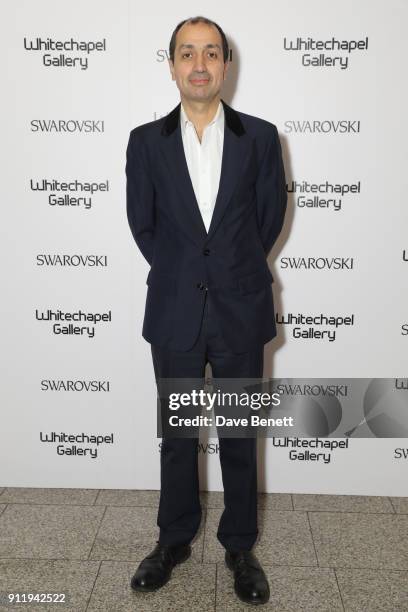 Darius Sanai attends a gala dinner to celebrate Mona Hatoum as Whitechapel Gallery Art Icon with Swarovski at Whitechapel Gallery on January 29, 2018...