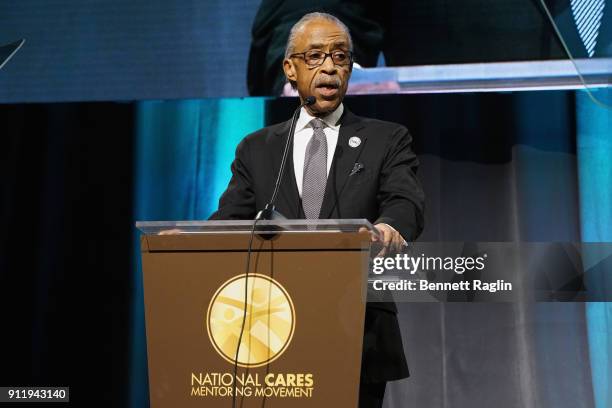 Rev. Al Sharpton speaks onstage at the National CARES Mentoring Movement's third annual For The Love Of Our Children Gala on January 29, 2018 in New...