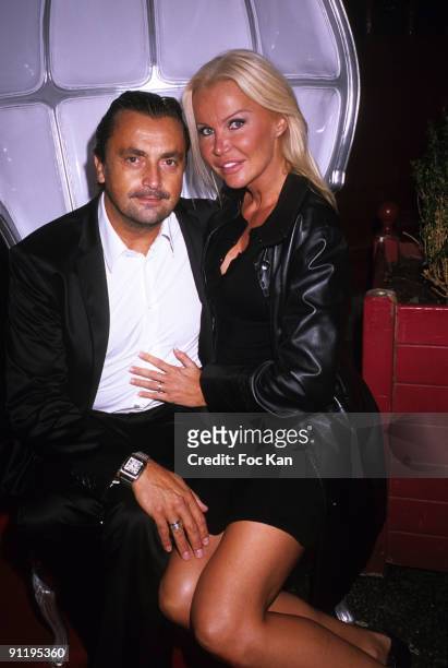 Tennisman Henri Leconte and his wife Florentine attend the Mumm's Princesses Dinner Party at the Castel Club on September 16, 2009 in Paris, France.