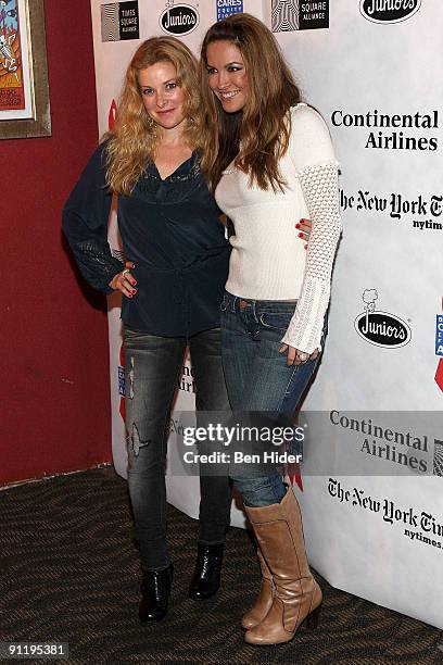Actresses Cady McClain and Chrishell Stause attend the 23rd Annual Broadway Flea Market & Grand Auction at Roseland Ballroom on September 27, 2009 in...