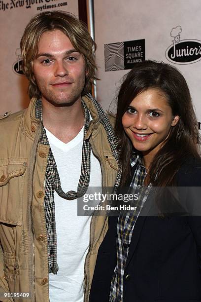 Actor Van Hansis and actress Alendra Chando attend the 23rd Annual Broadway Flea Market & Grand Auction at Roseland Ballroom on September 27, 2009 in...