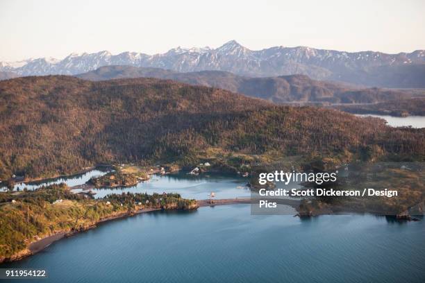 halibut cove, kachemak bay, kachemak bay state park - kachemak bay stock pictures, royalty-free photos & images