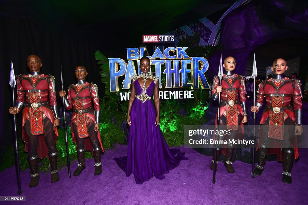 Premiere Of Disney And Marvel's "Black Panther" - Red Carpet