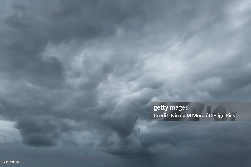 Moody storm clouds