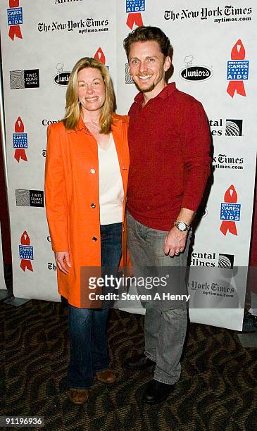 Actors Marin Mazzie; Jason Danieley attend the 23rd Annual Broadway Flea Market & Grand Auction at Roseland Ballroom on September 27, 2009 in New...