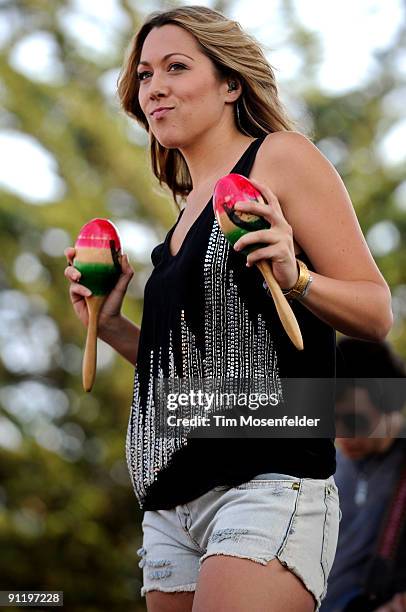 Colbie Caillat performs as part of 97.3 Alice Now & Zen 2009 at Sharon Meadow in Golden Gate Park on September 27, 2009 in San Francisco, California.