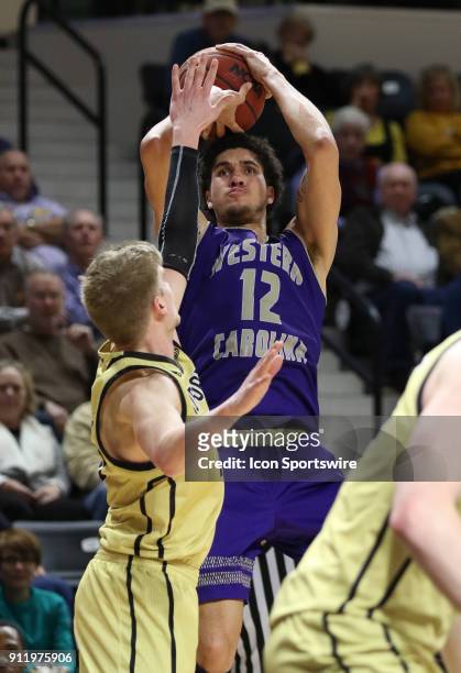 Marc Gosselin forward Western Carolina University. Western Carolina and Wofford College met for some SoCon basketball action on Monday evening at...