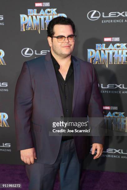 Josh Gad arrives for the World Premiere of Marvel Studios Black Panther, presented by Lexus, at Dolby Theatre in Hollywood on January 29th.
