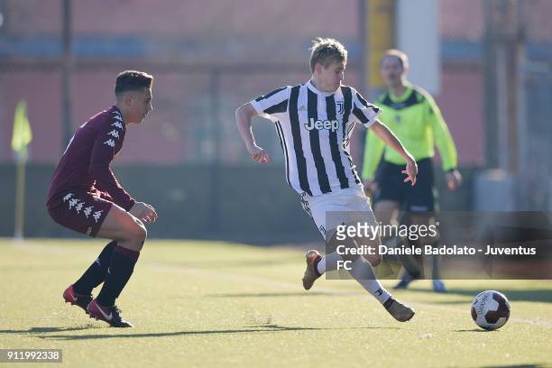 Nicolas Penner during the U17 match between Torino FC and Juventus on January 28, 2018 in Turin, Italy.