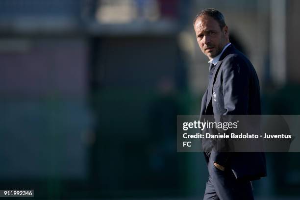 Francesco Pedone during the U17 match between Torino FC and Juventus on January 28, 2018 in Turin, Italy.