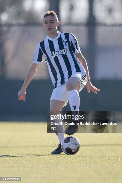 Andrea Adamoli during the U17 match between Torino FC and Juventus on January 28, 2018 in Turin, Italy.