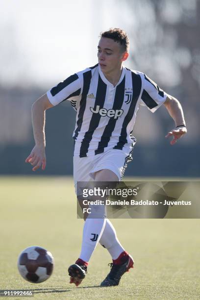 Andrea Adamoli during the U17 match between Torino FC and Juventus on January 28, 2018 in Turin, Italy.