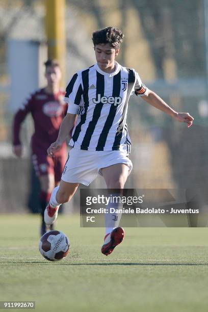 Giuseppe Leone during the U17 match between Torino FC and Juventus on January 28, 2018 in Turin, Italy.