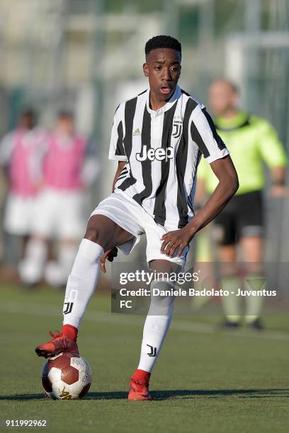 Franco Tongya during the U17 match between Torino FC and Juventus on January 28, 2018 in Turin, Italy.