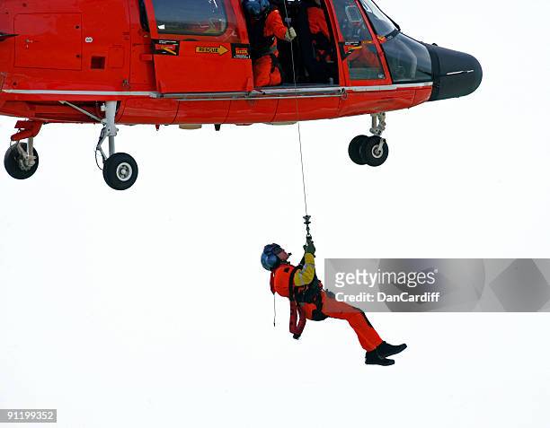 coast guard rescue - air ambulance stock-fotos und bilder
