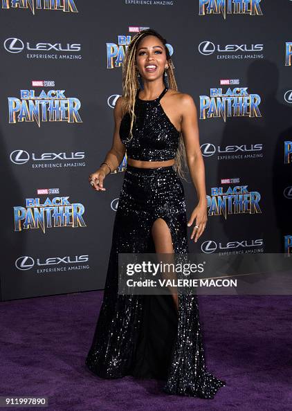 Actress Meagan Good attends the world premiere of Marvel Studios