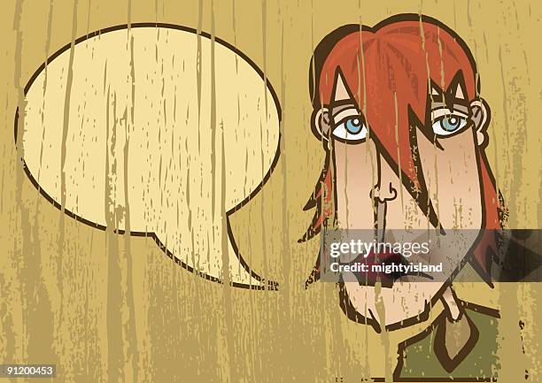 stockillustraties, clipart, cartoons en iconen met speech bubble grunge - politieverklaring