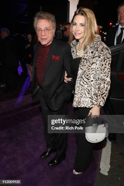 Singer Frankie Valli and Jackie Jacobs at the Los Angeles World Premiere of Marvel Studios' BLACK PANTHER at Dolby Theatre on January 29, 2018 in...