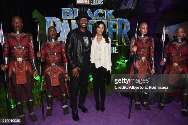Actor Bill Bellamy and Kristen Baker Bellamy at the Los Angeles World Premiere of Marvel Studios' BLACK PANTHER at Dolby Theatre on January 29, 2018...