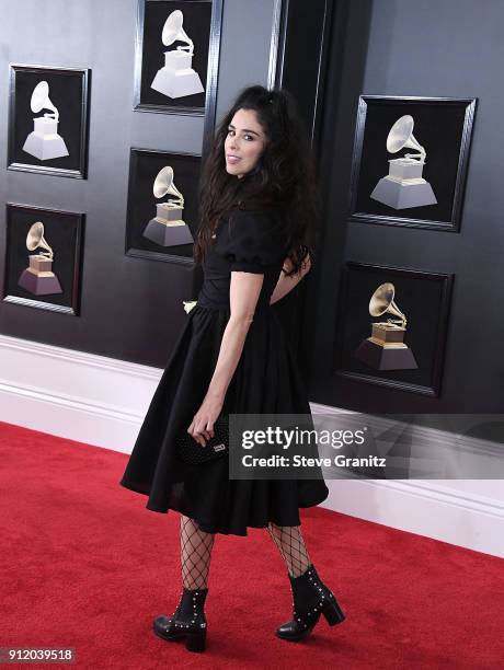 Sarah Silverman arrives at the 60th Annual GRAMMY Awards at Madison Square Garden on January 28, 2018 in New York City.