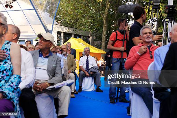 Freedom Party supporters attend at the "Festa Della Liberta": Italian Party Of Freedom Festival on September 27, 2009 in Milan, Italy. Italian Party...