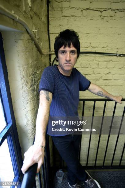 Former Smiths guitarist Johnny Marr, of English rock group The Cribs, Liverpool, 26th September 2009.