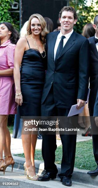 Bre Ladd and Luke Walton attend the wedding of Khloe Kardashian and LA Lakers forward Lamar Odom at the Bel Air estate of music mogul Irving Azoff on...