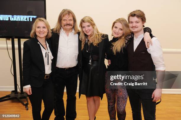 Eva Mandoki, Leslie Mandoki, Lara Mandoki, Julia Mandoki and Gabor Mandoki attend the ManDoki Soulmates "Wings Of Freedom" concert after party at the...