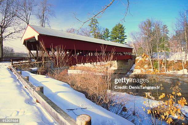 swift river bridge conway new hampshire - swift river stock pictures, royalty-free photos & images