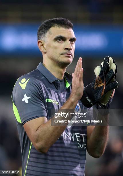 Bruges , Belgium / Club Brugge v Kv Oostende / "nVladimir GABULOV"nFootball Jupiler Pro League 2017 - 2018 Matchday 23 / "nPicture by Vincent Van...