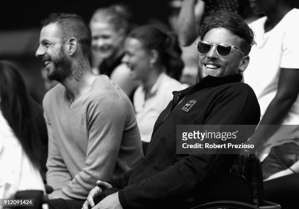 Dylan Alcott smiles during the Australian Open Wheelchair Championships official draw at Melbourne Park on January 22, 2018 in Melbourne, Australia....