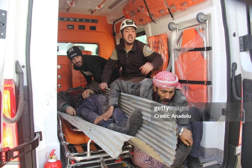 Attack on a marketplace in Idlib