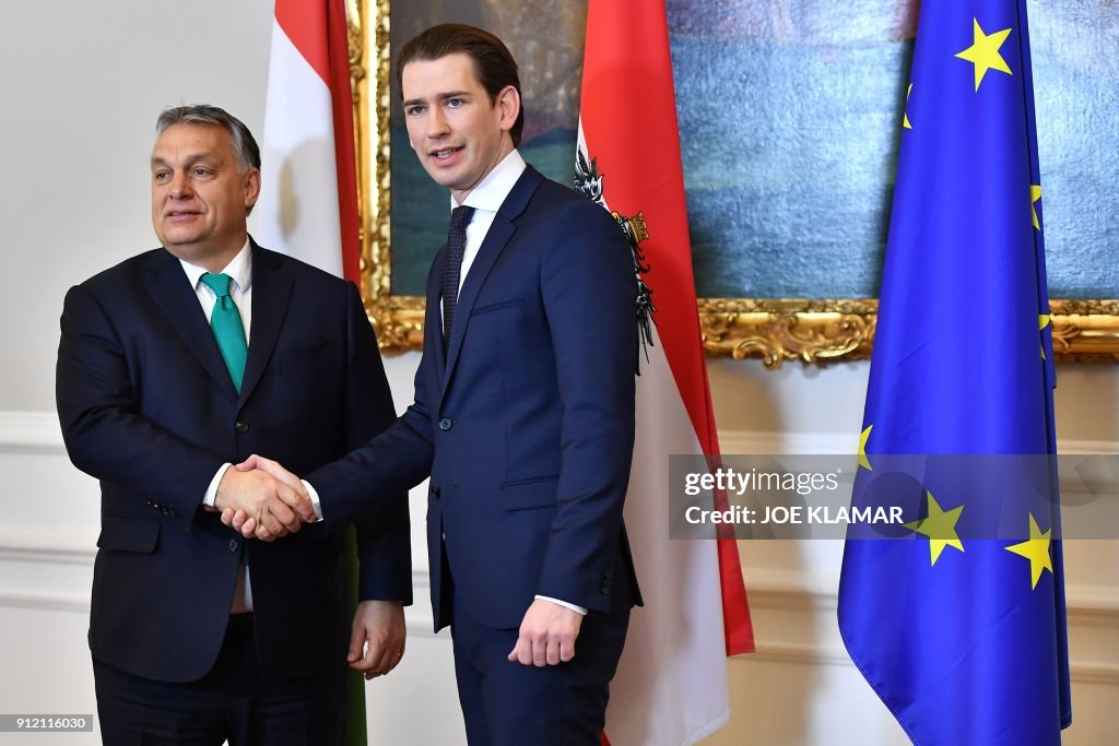 AUSTRIA-HUNGARY-POLITICS-KURZ-ORBAN