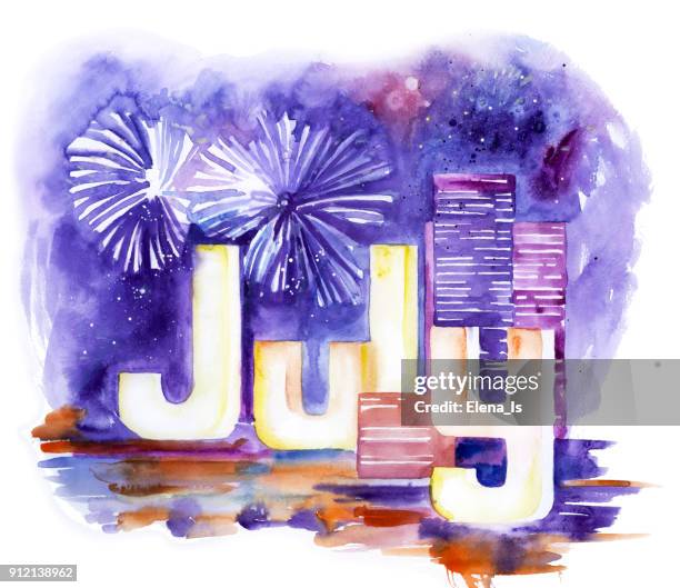 July Text Frame Text July Summer Month In Illustration High-Res Vector Graphic - Getty ...