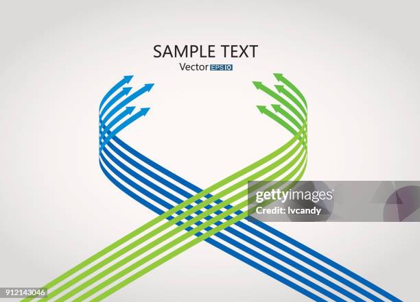 competition arrows - cooperation vector stock illustrations