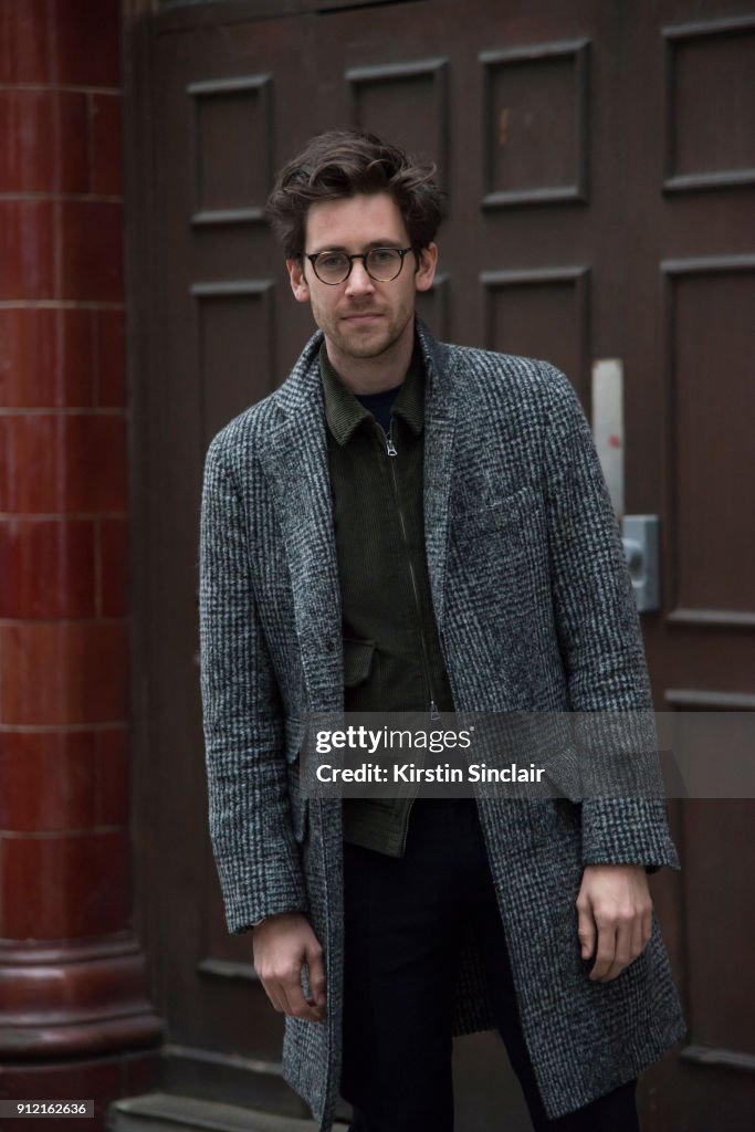 Street Style - Day 3 - LFW Men's January 2018