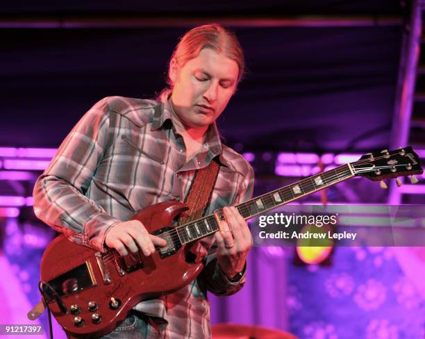 Derek Trucks performing on stage at the 2009 Berks Jazz Festival on April 4th, 2009 in Reading, Pennsylvania.